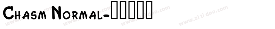 Chasm Normal字体转换
